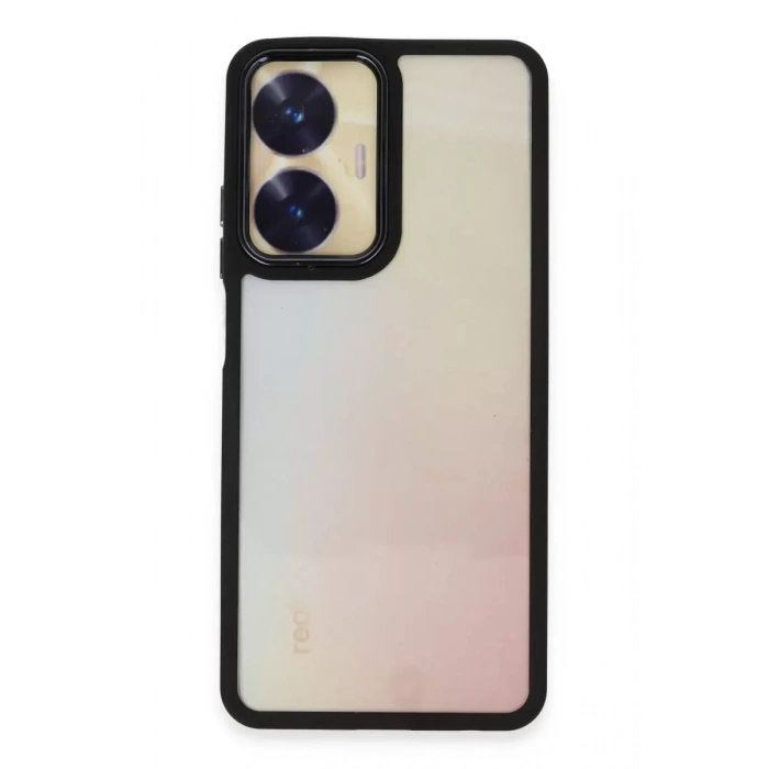 Hubrendy SH Newface Realme C55 Kılıf Dora Kapak - Siyah