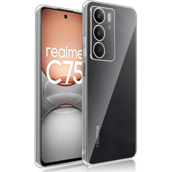 Hubrendy SH Newface Realme C75 Kılıf Lüx Şeffaf Silikon