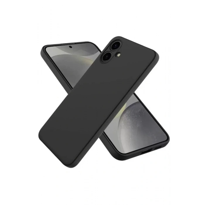 Hubrendy SH Newface Samsung Galaxy A06 Kılıf First Silikon - Siyah