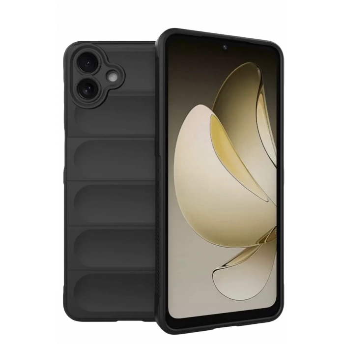 Hubrendy SH Newface Samsung Galaxy A07 4g Optimum Silikon - Siyah