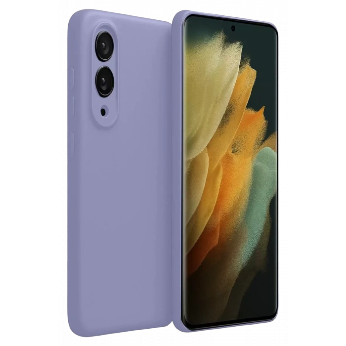 Hubrendy SH Newface Samsung Galaxy S25 Edge First Silikon - Lila