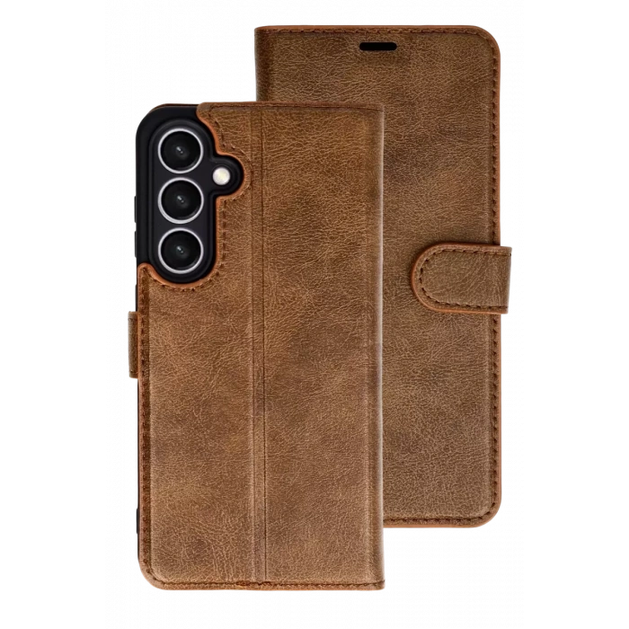 Hubrendy SH Newface Samsung Galaxy S26 Plus Trend S Plus Kapaklı Kılıf - Taba