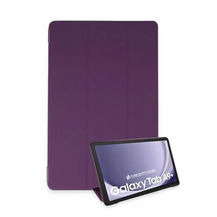 Hubrendy SH Newface Samsung Galaxy Tab A9 Plus Kılıf Tablet Smart Kılıf - Mor