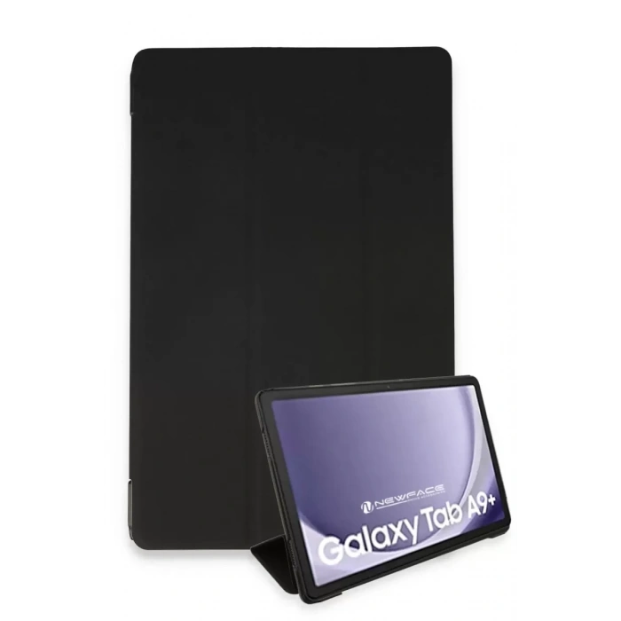 Hubrendy SH Newface Samsung Galaxy Tab A9 Plus Kılıf Tablet Smart Kılıf - Siyah