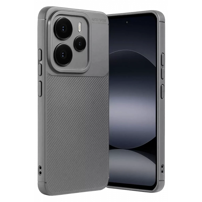 Hubrendy SH Newface Xiaomi Note 14 5g Auto Focus Karbon Kapak - Gri