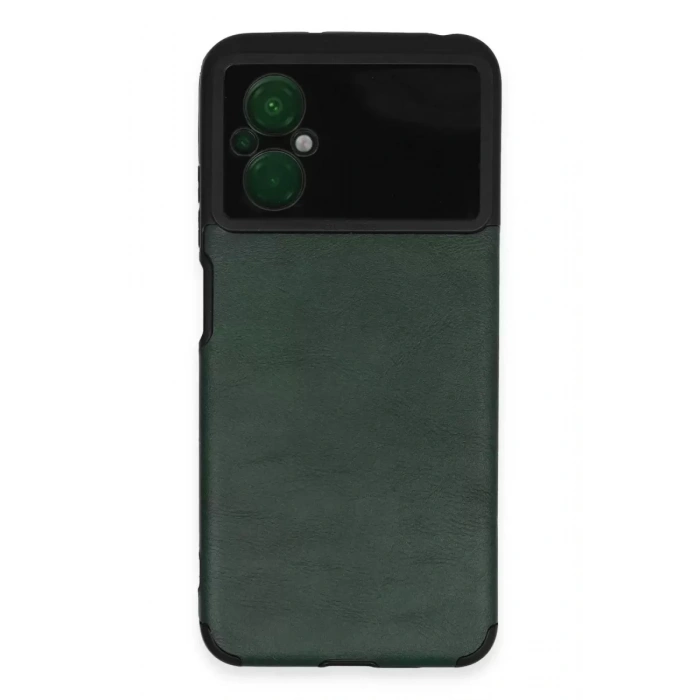 Hubrendy SH Newface Xiaomi Poco M5 Kılıf Loop Deri Silikon - Yeşil