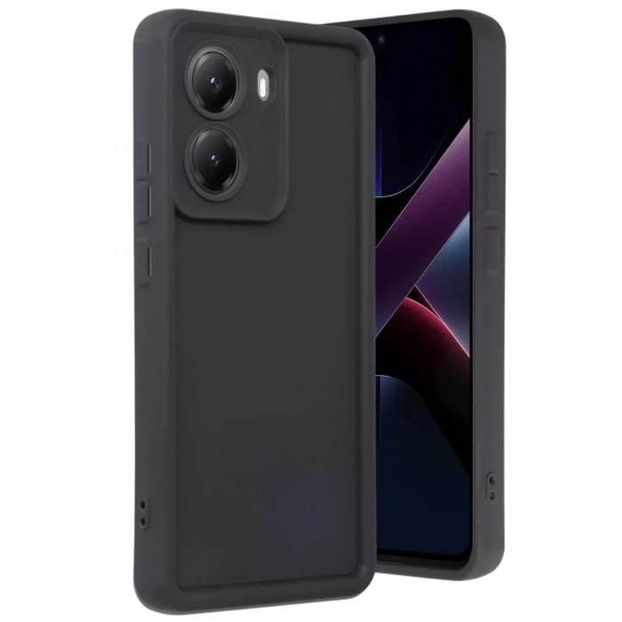 Hubrendy SH Newface Xiaomi Poco X7 Pro Viera Silikon - Siyah
