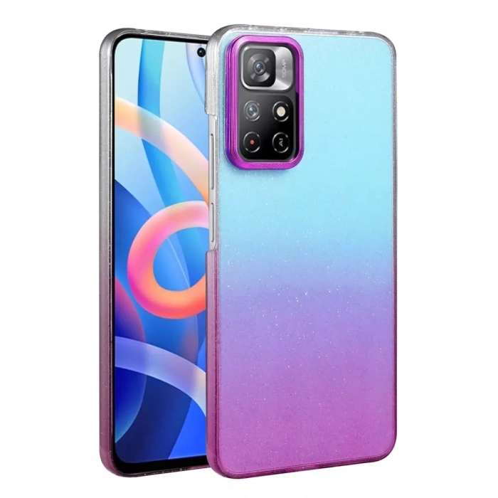 Hubrendy SH Newface Xiaomi Redmi Note 11 Pro Glossy Kapak - Mor
