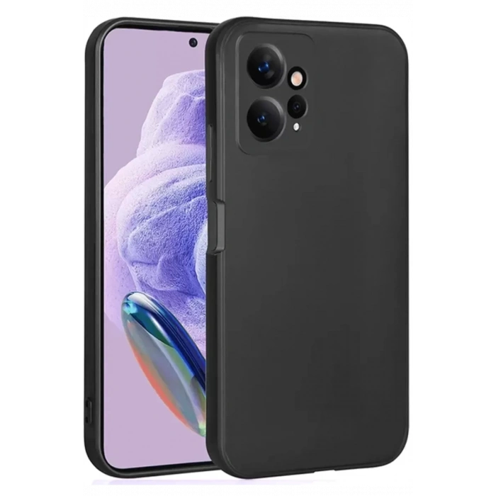 Hubrendy SH Newface Xiaomi Redmi Note 12 4g Kılıf First Silikon - Siyah
