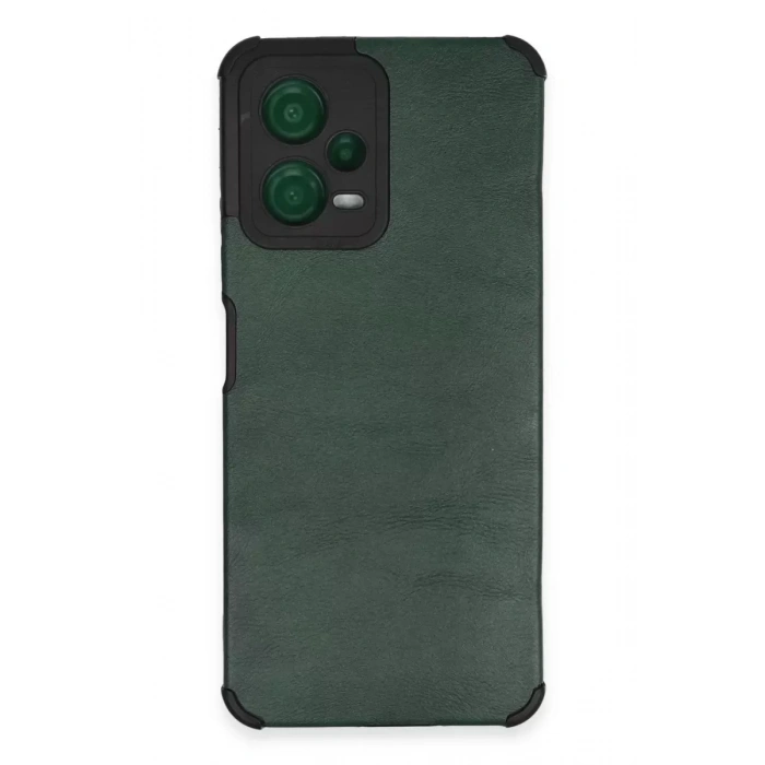 Hubrendy SH Newface Xiaomi Redmi Note 12 5g Kılıf Loop Deri Silikon - Yeşil