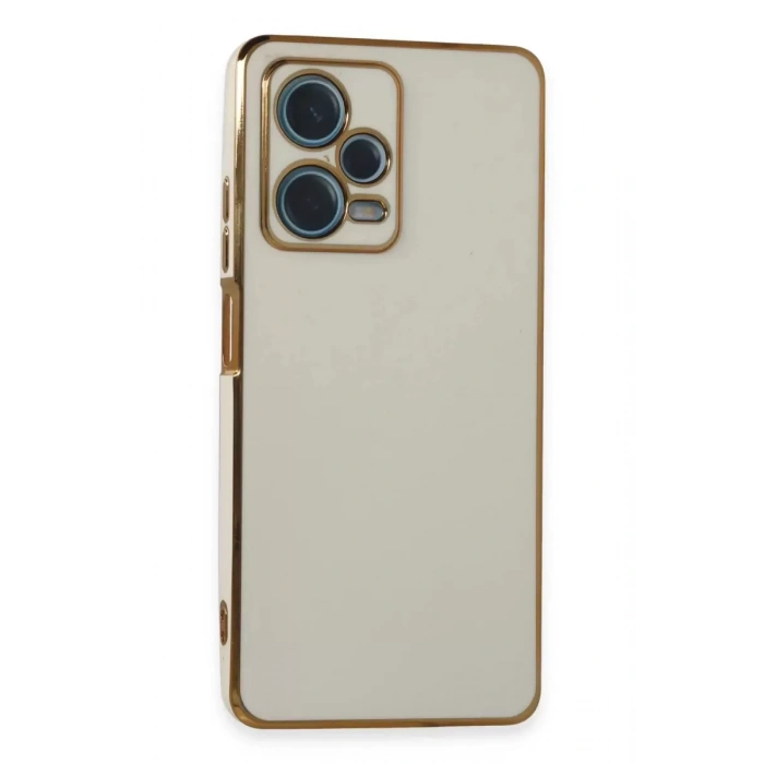 Hubrendy SH Newface Xiaomi Redmi Note 12 Pro Plus Kılıf Volet Silikon - Beyaz