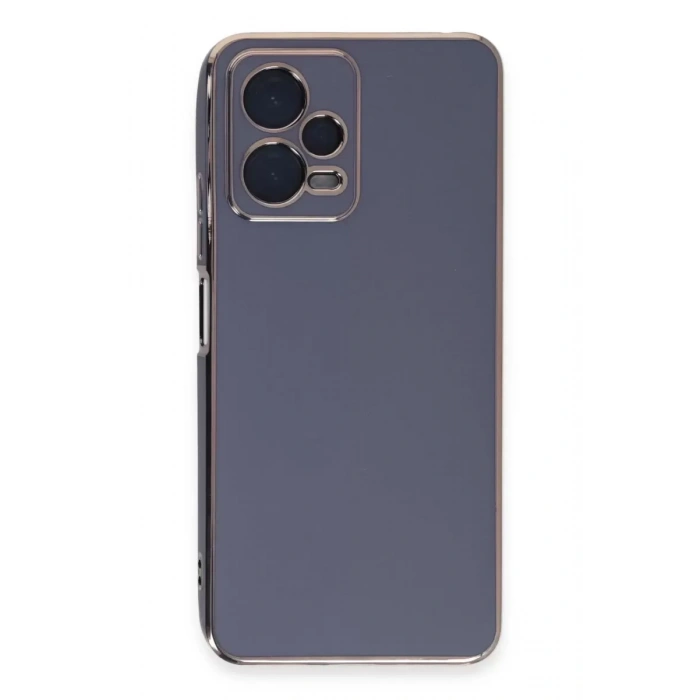 Hubrendy SH Newface Xiaomi Redmi Note 12 Pro Plus Kılıf Volet Silikon - Mavi