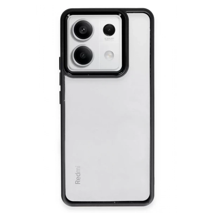 Hubrendy SH Newface Xiaomi Redmi Note 13 4g Kılıf Power Silikon - Siyah