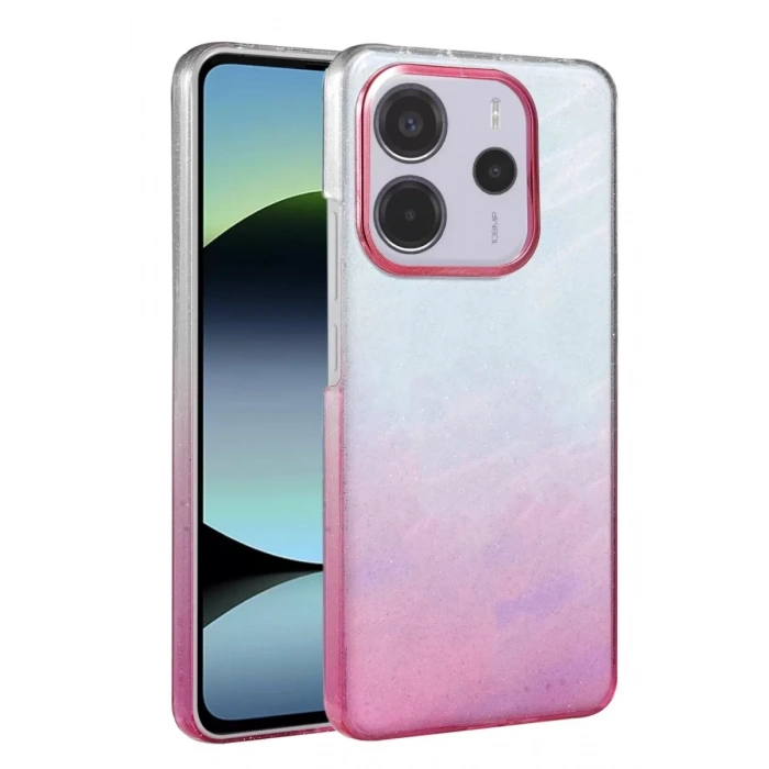 Hubrendy SH Newface Xiaomi Redmi Note 14 4g Glossy Kapak - Pembe