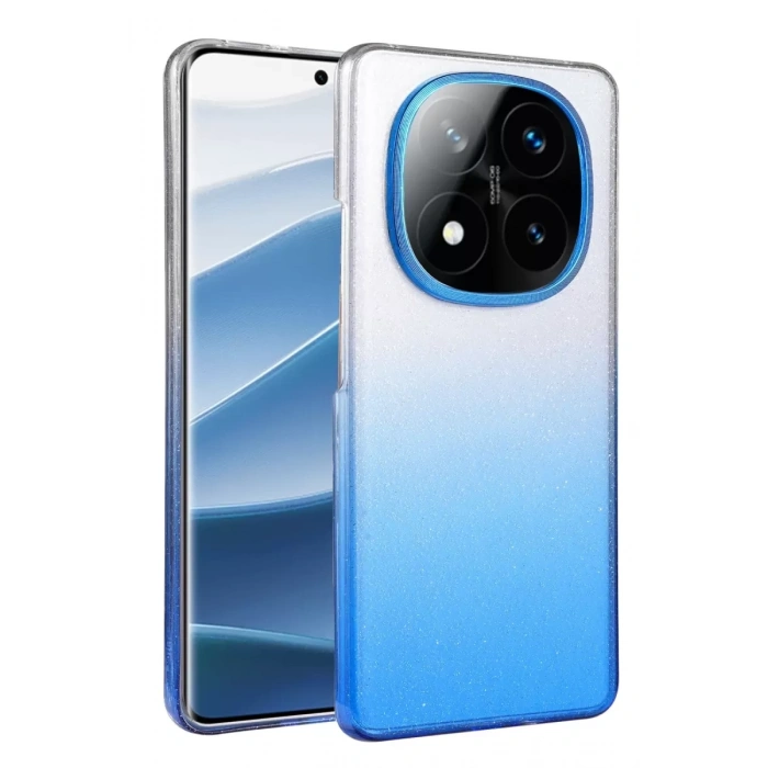 Hubrendy SH Newface Xiaomi Redmi Note 14 Pro 5g Glossy Kapak - Mavi