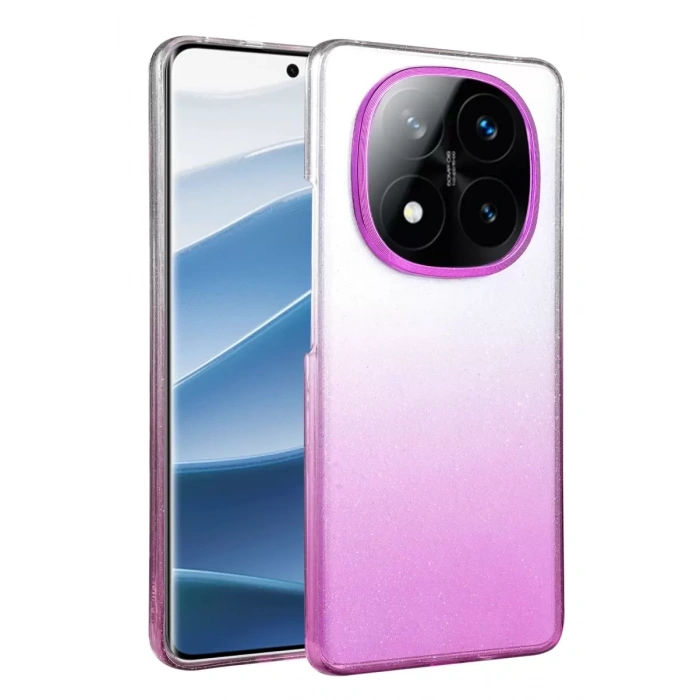 Hubrendy SH Newface Xiaomi Redmi Note 14 Pro 5g Glossy Kapak - Mor