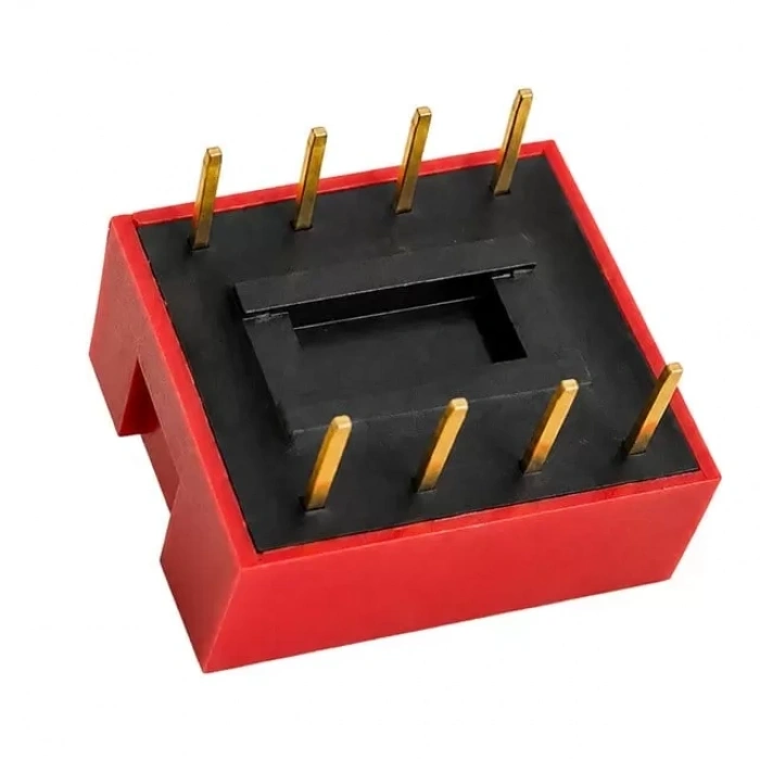Hubrendy SH Pcb Tip 4lü Kırmızı Dıp Switch 2.54mm Pin Aralıklı Devre Anahtarı