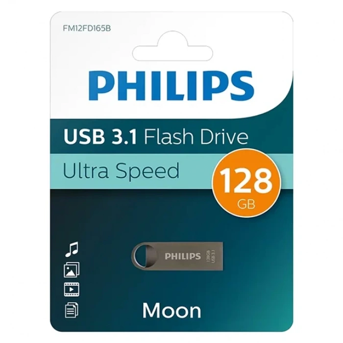 Hubrendy SH Philips Moon Fm12fd165b/00 128gb Usb 3.1 Flash Bellek