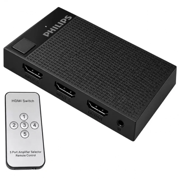 Hubrendy SH Philips Swv9023d/93 5-giriş 1-çıkış 4k Hdmı Switch (seçici)