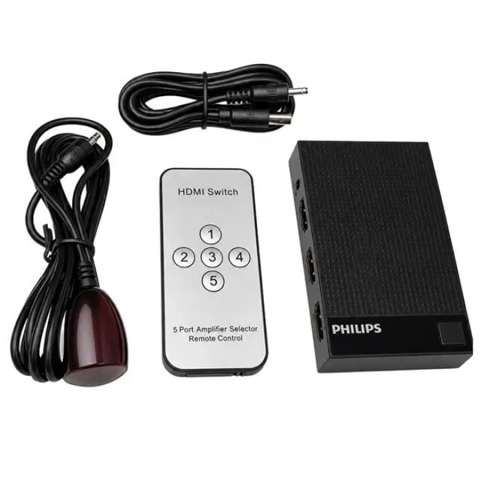 Hubrendy SH Philips Swv9023d/93 5-giriş 1-çıkış 4k Hdmı Switch (seçici)