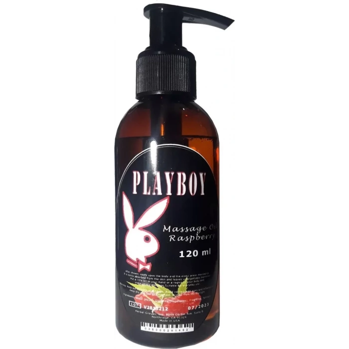 Hubrendy SH Playboy Masaj Yağı Ahududu Aromalı Aromaterapi 120ml / Playboy Raspberry Aromatherapy Massage Oil 120ml