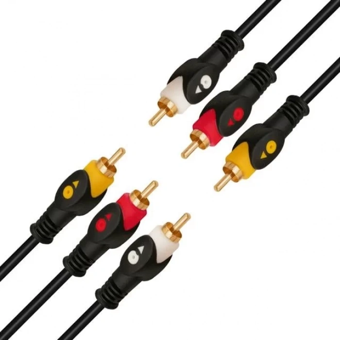 Hubrendy SH Powermaster 1.5 Metre 3rca-3rca Kablo