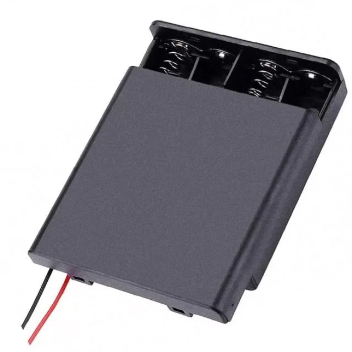 Hubrendy SH Powermaster  4lü Aa Kapaklı Switchli Pil Yuvası (ıc-233f)