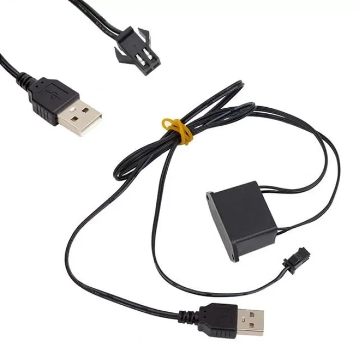 Hubrendy SH Powermaster 5 Metre 5 Volt Usb Adaptörlü Neon Mor İp Aydınlatma Pm-6082