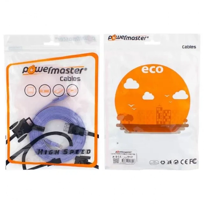 Hubrendy SH Powermaster Cat6 Yassı Kablo 3 Metre