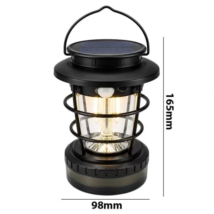 Hubrendy SH Powermaster Hop-8819 Solar Sensörlü Kamp Lambası