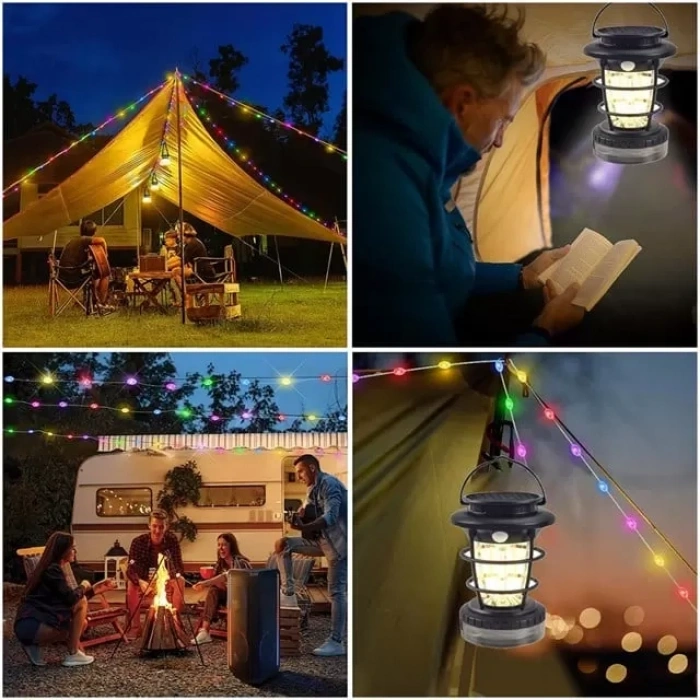 Hubrendy SH Powermaster Hop-8819 Solar Sensörlü Kamp Lambası