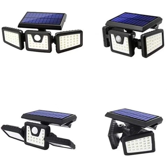 Hubrendy SH Powermaster Mx-w771a Sensörlü 3 Modlu 74 Ledli Solar Aydınlatmalı Duvar Lambası