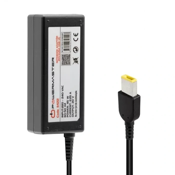 Hubrendy SH Powermaster Pm-11422 20 Volt - 2.25 Amper Usb Tip Uçlu Adaptör (lenovo Ibm Notebook)
