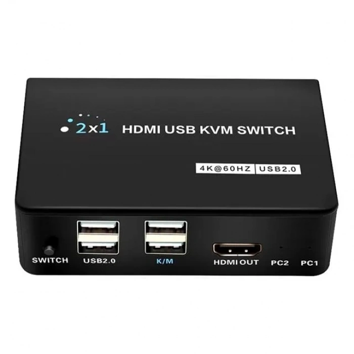Hubrendy SH Powermaster Pm-11789 4k Hdmi Usb Kvm Switch 2x1