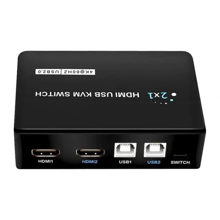 Hubrendy SH Powermaster Pm-11789 4k Hdmi Usb Kvm Switch 2x1