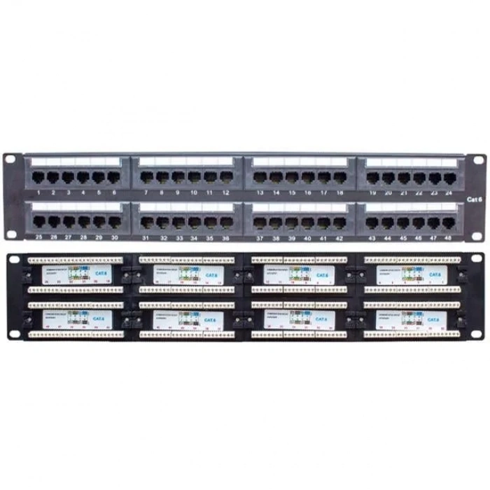 Hubrendy SH Powermaster Pm-18501 48 Port Utp Cat6 Patch Panel