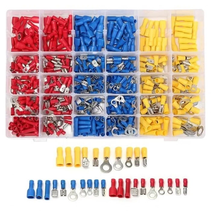 Hubrendy SH Powermaster Pm-25982 Muhtelif Ölçülerde Kablo Pabuç (480 Parça)