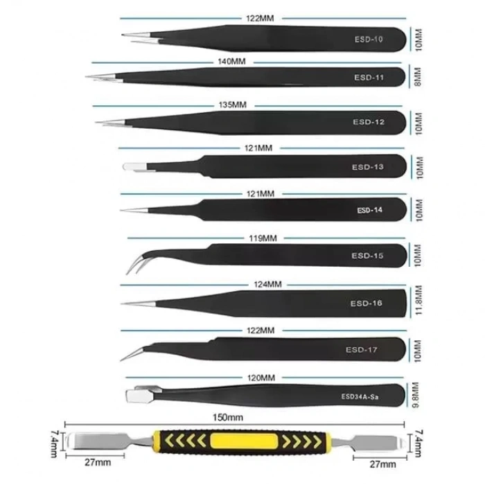 Hubrendy SH Powermaster Pm-28655 Telefon Tablet 10in1 Tamir Cımbız Seti