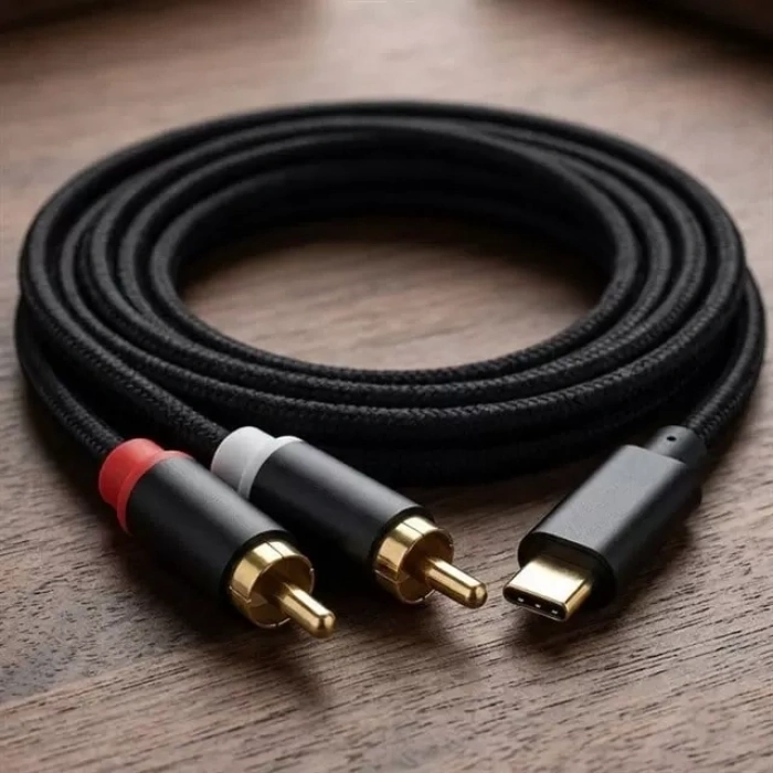 Hubrendy SH Powermaster Pm-29963 2xrca To Type-c 2 Metre Kablo