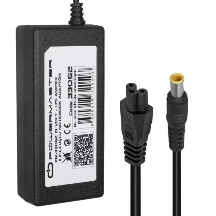Hubrendy SH Powermaster Pm-33062 19 Volt - 1.75 Amper 6.0*4.4  Mm Uçlu Adaptör (asus Notebook)