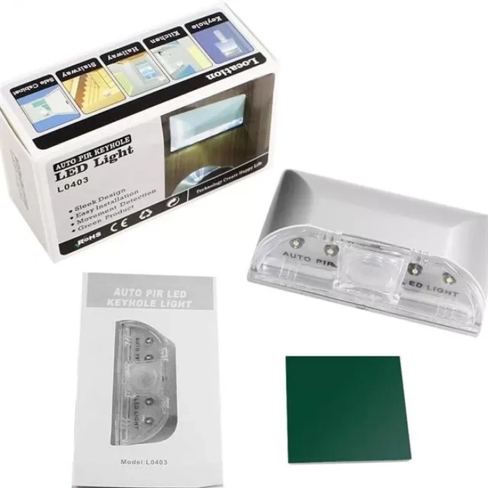 Hubrendy SH Powermaster Pm-37708 Hareket Sensörlü 4 Ledli Pratik Aydınlatma