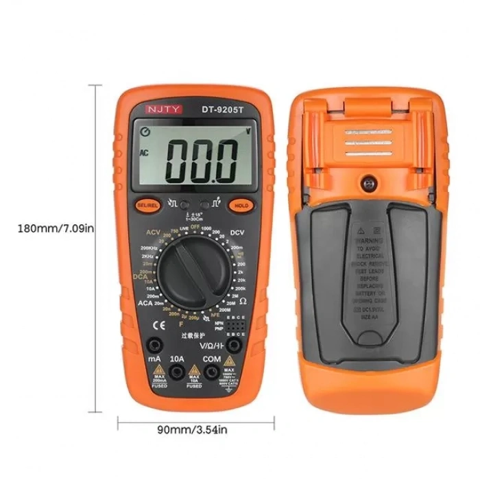 Hubrendy SH Powermaster Pm-6089 El Tipi Dijital Multimetre Ölçü Aleti 