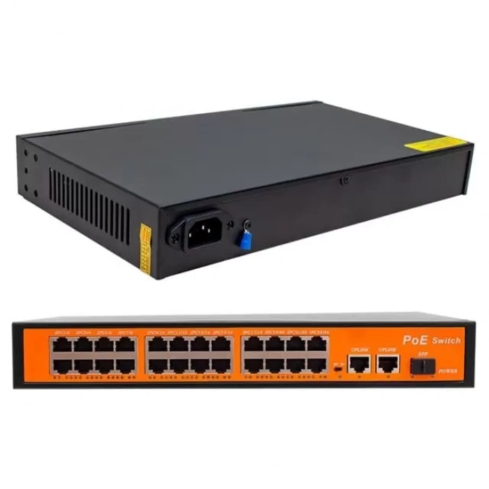 Hubrendy SH Powermaster Poe24fe+2ge+1sfp 300w 10/100 Mbps Ethernet Switch