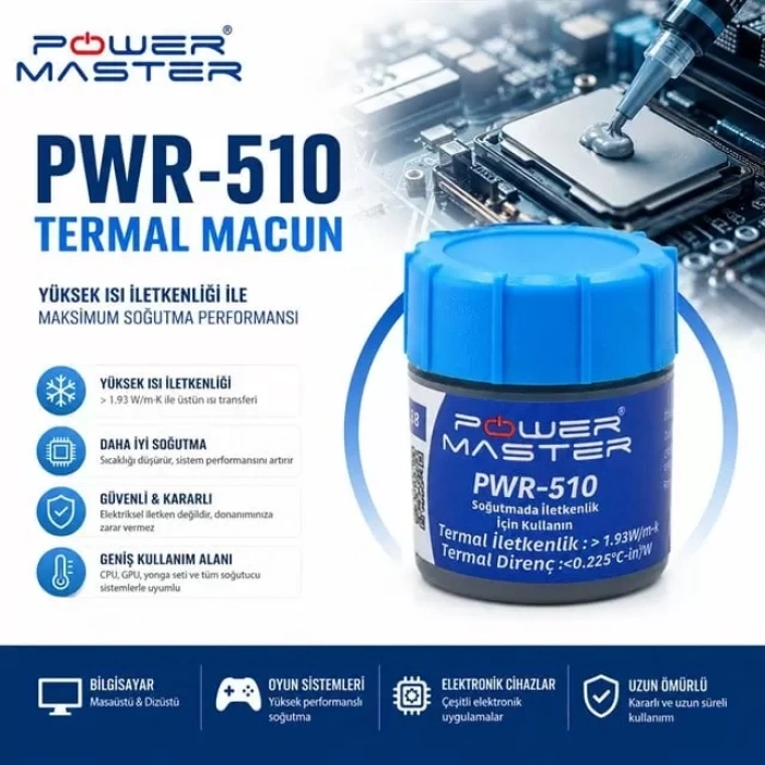 Hubrendy SH Powermaster Pwr- 510 Gri Termal Macun