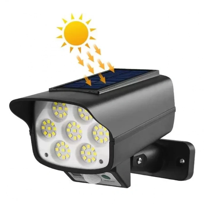 Hubrendy SH Powermaster Sh-863a Kamera Görünümlü Hareket Sensörlü 63 Ledli Solar Lamba