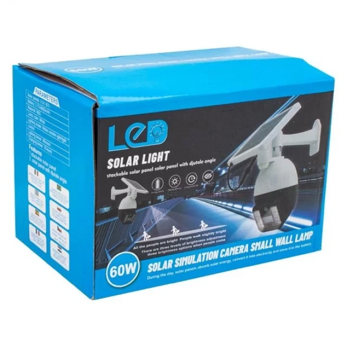 Hubrendy SH Powermaster T-30 Solar Panelli Hareket Sensörlü Ledli Maket Kamera