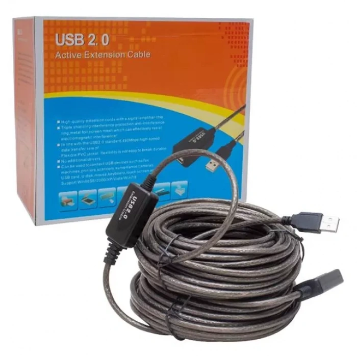 Hubrendy SH Powermaster Usb Uzatma Kablosu 20 Metre