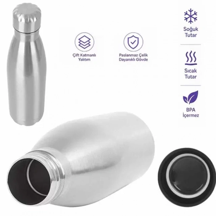 Hubrendy SH Sunup Sn-25713 Şişe Tipi 500 Ml. Paslanmaz Çelik Termos