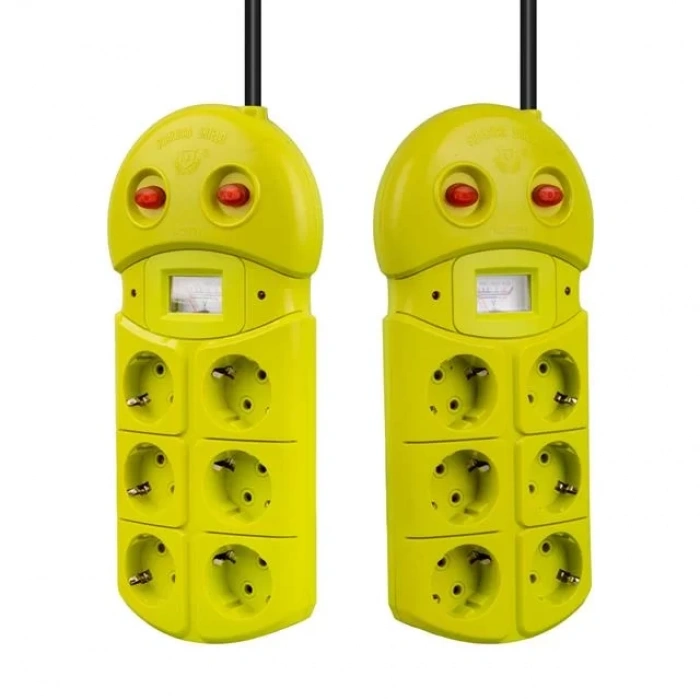 Hubrendy SH Vea Ve-970b 6lı 1.5 Metre Grup Priz