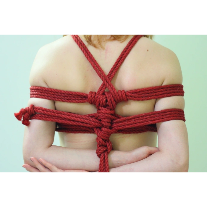 Hubrendy Bez Shibaritürk Kırmızı Jüt Bondage Ipi 8mm/8mt